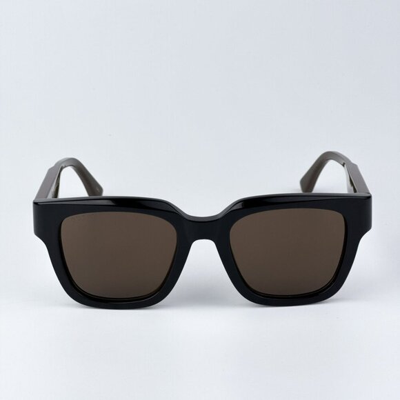 Gucci GG1670SK 004 BRAND NEW Sunglasses Black Green Brown Unisex Square - Picture 1 of 9